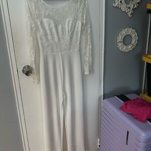 White womens jumpsuit